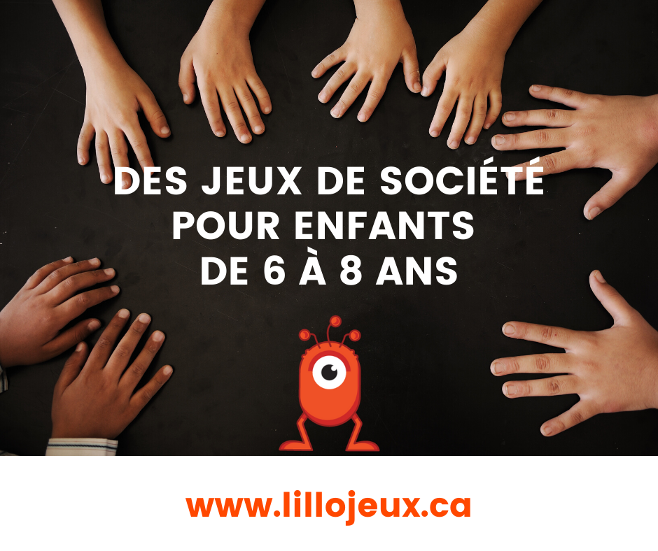 Des jeux de société pour 6 à 8 ans