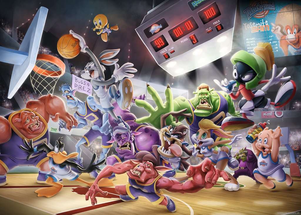 Boîte du casse-tête Space Jam: Smash Final (1000 pièces) - Ravensburger