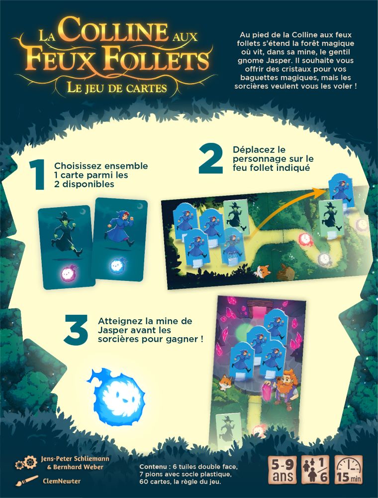 Présentation du jeu La Colline aux Feux Follets - Le jeu de Cartes