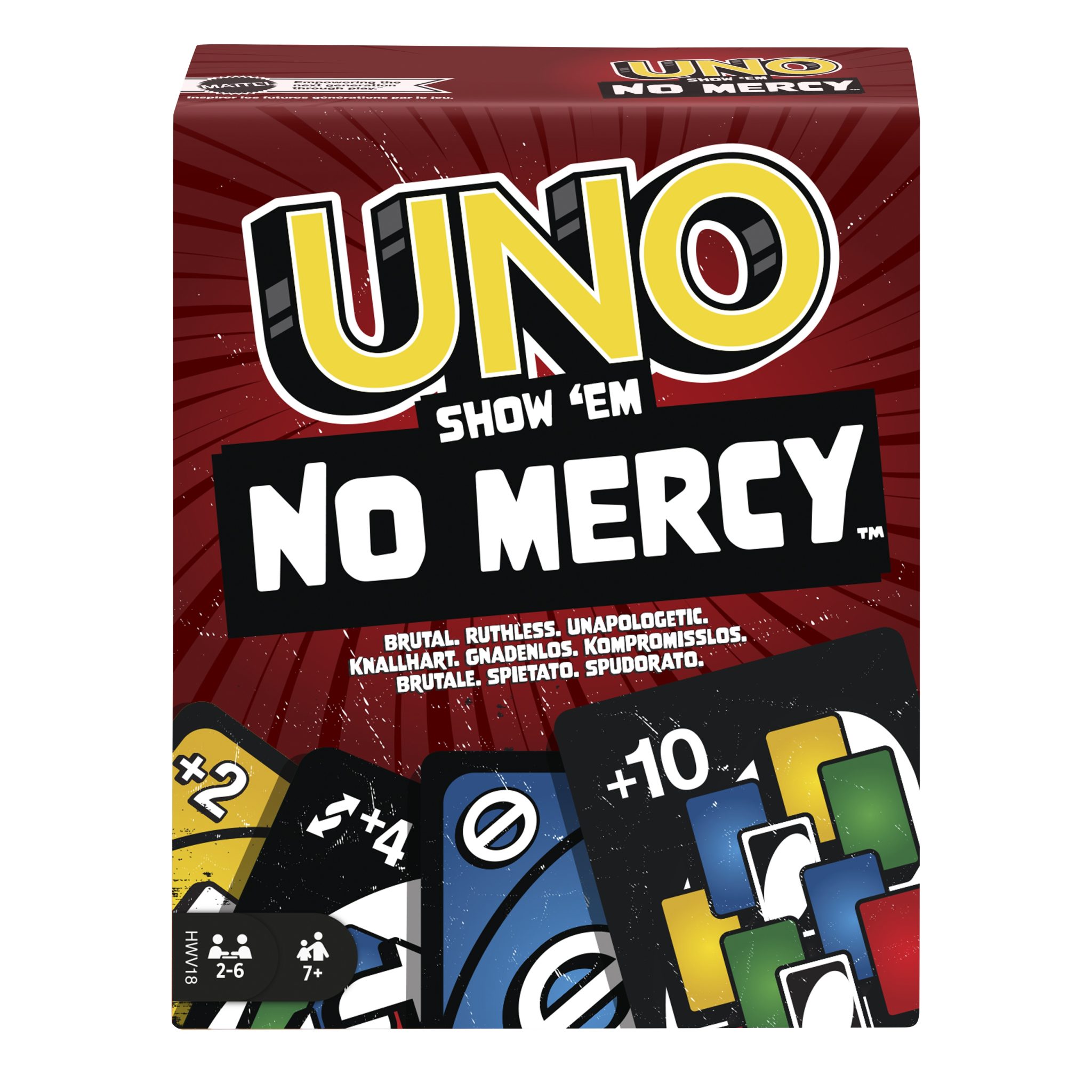 Boîte du jeu Uno - Show 'Em No Mercy (ML)