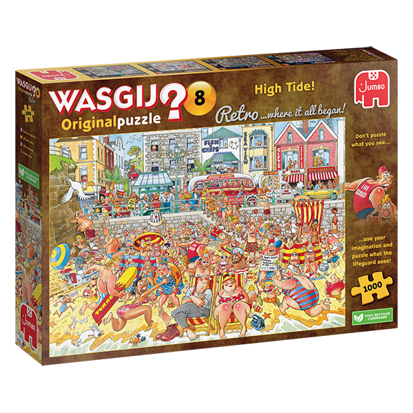 Présentation du casse-tête Wasgij Original Retro 8 - Marée Haute! (1000 pièces) - Jumbo