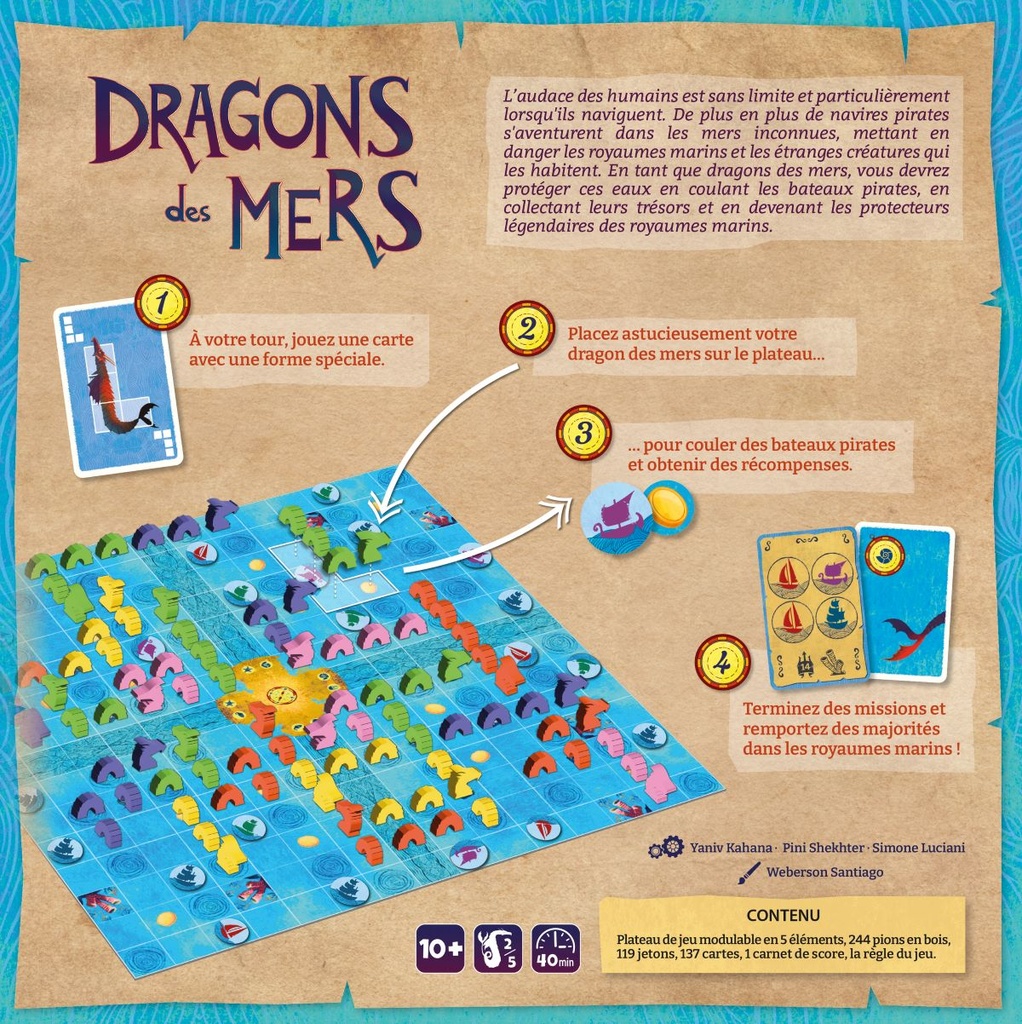 Présentation du jeu Dragons des Mers