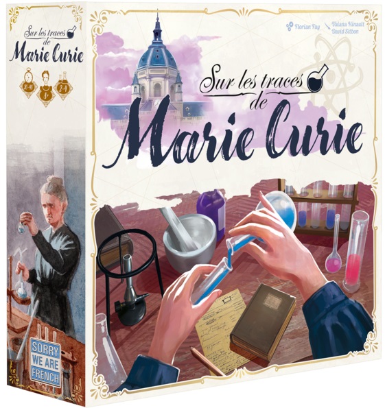 Boîte du jeu Sur les Traces de Marie Curie