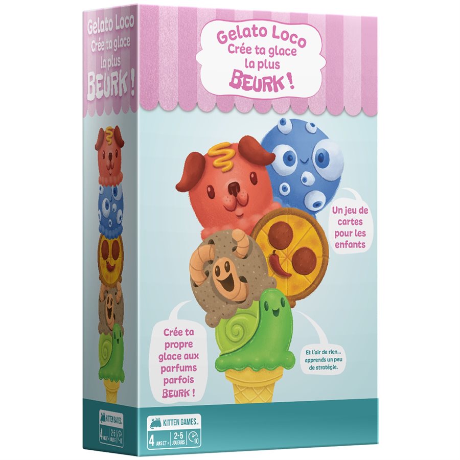 Boîte du jeu Gelato Loco - Crée ta Glace la Plus Beurk!