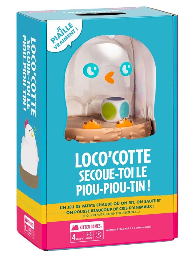 Boîte du jeu Loco'cotte - Secoue-Toi le Piou-Piou-Tin (VF)