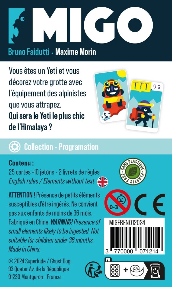 Présentation du jeu Migo (VF)