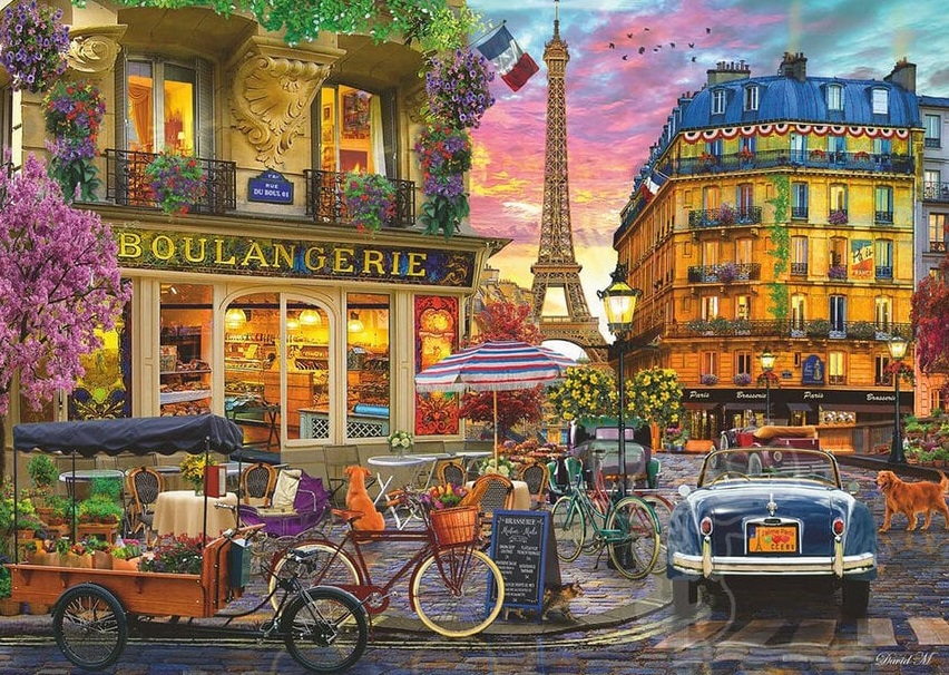 Boîte du casse-tête Paris at Dawn (1000 pièces) - Ravensburger