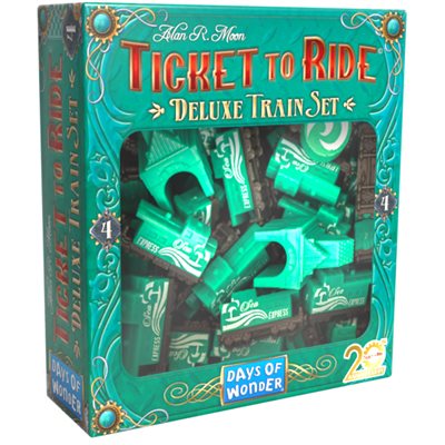 Boîte du jeu Les Aventuriers du Rail - Set de Trains Deluxe (Vert)