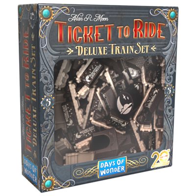 Boîte du jeu Les Aventuriers du Rail - Set de Trains Deluxe (Noir)