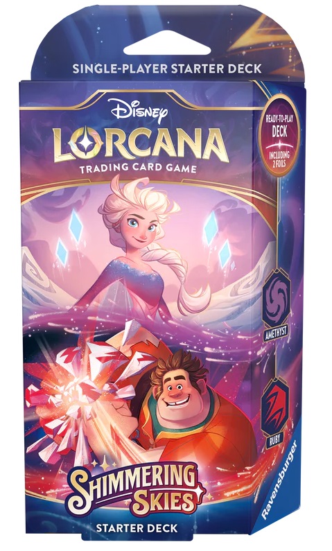 Boîte du jeu Disney Lorcana: Shimmering Sky - Starter Deck (Emerald & Steel)