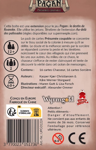 Présentation du jeu Pagan: Présumé Coupable (ext)