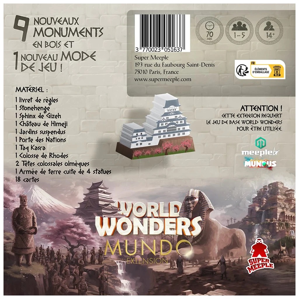 Présentation du jeu World Wonders - Mundo (ext) (VF)