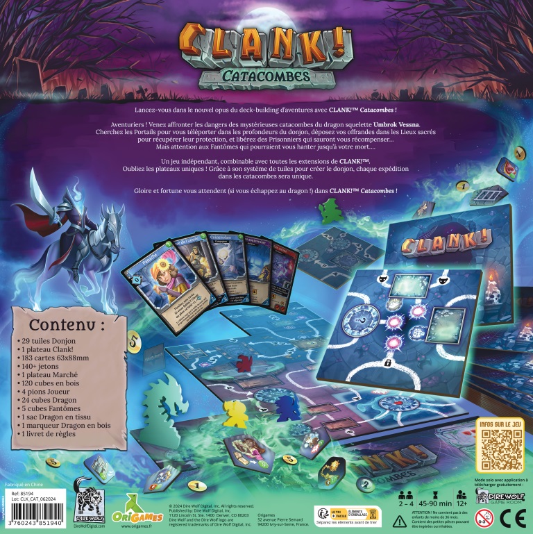 Présentation du jeu Clank! - Catacombes