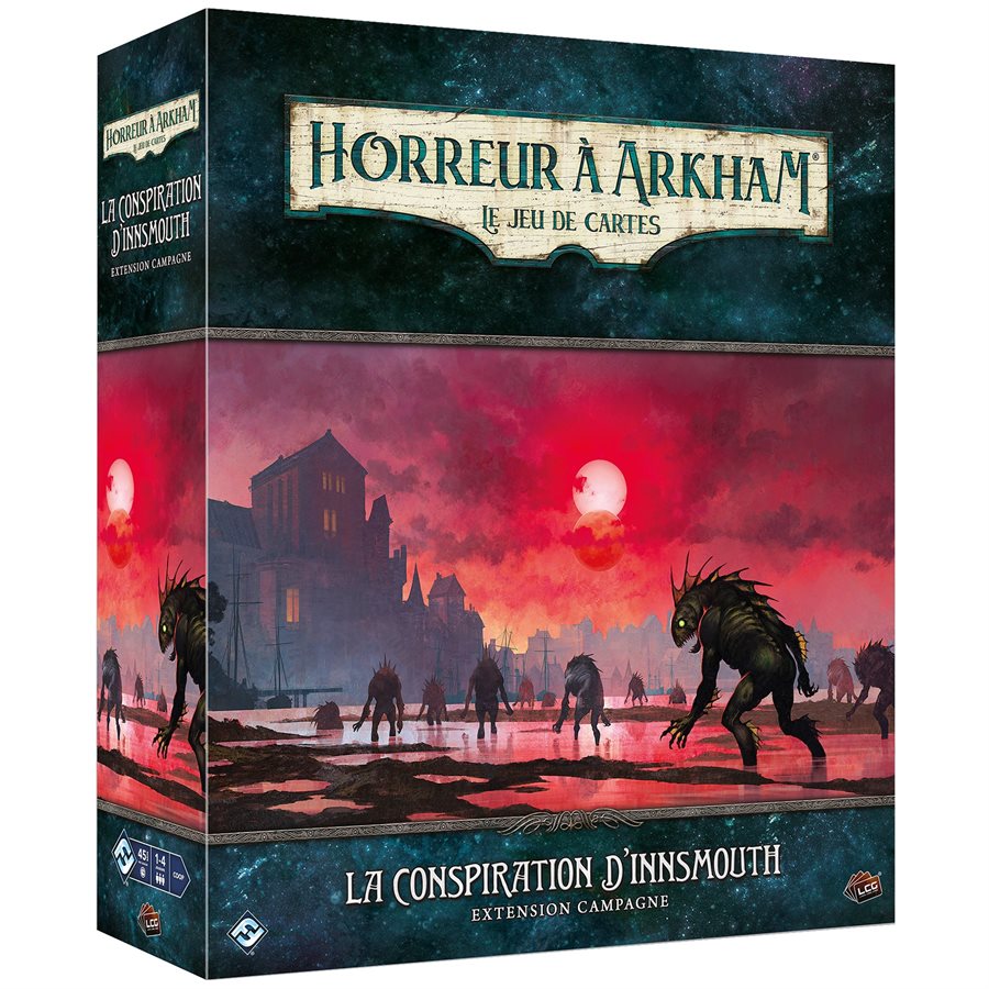 Boîte du jeu Horreur à Arkham JCE: La Conspiration d'Innsmouth - Campagne (ext)