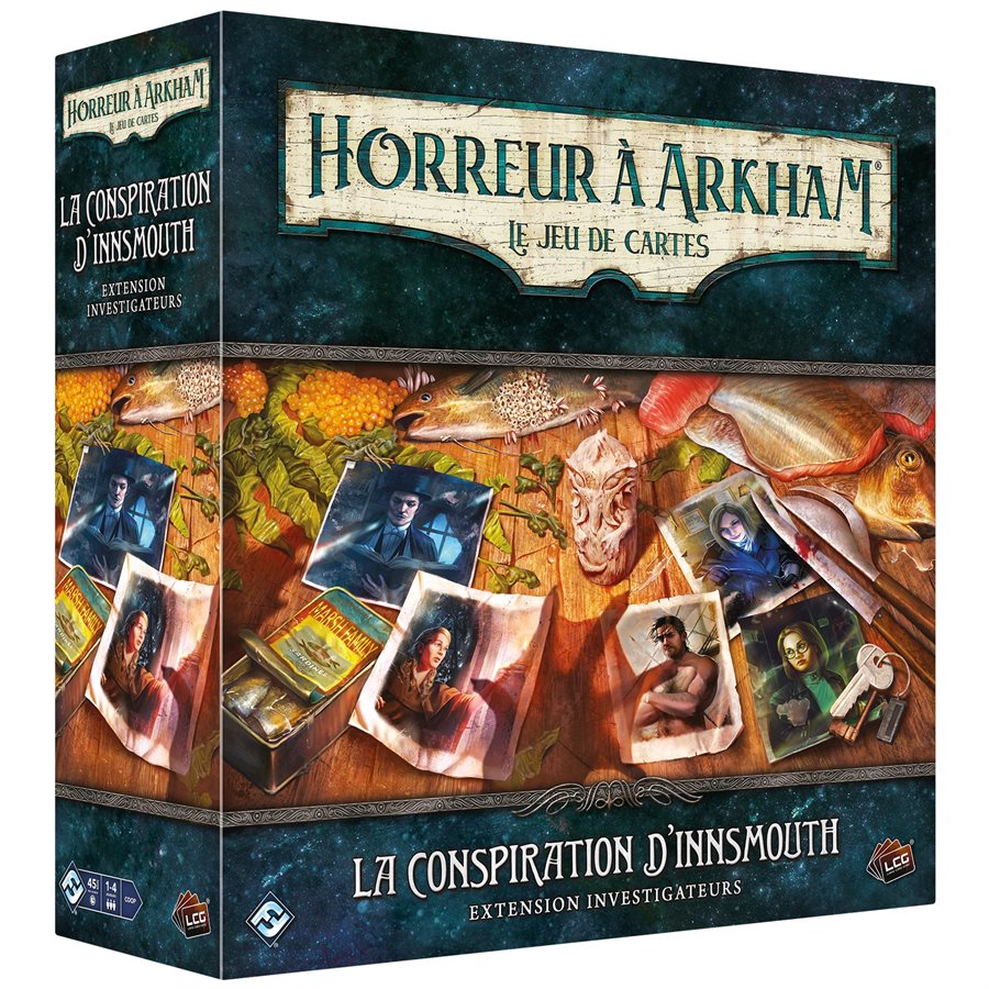 Boîte du jeu Horreur à Arkham JCE: La Conspiration d'Innsmouth - Extension Investigateurs