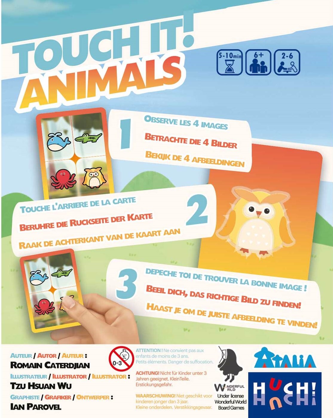 Présentation du jeu Touch It! Animals