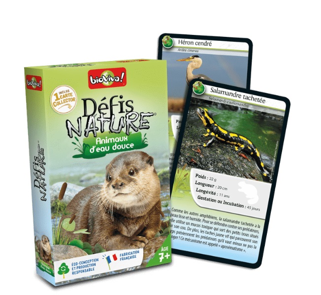 Présentation du jeu Défis Nature : Animaux d'eau douce