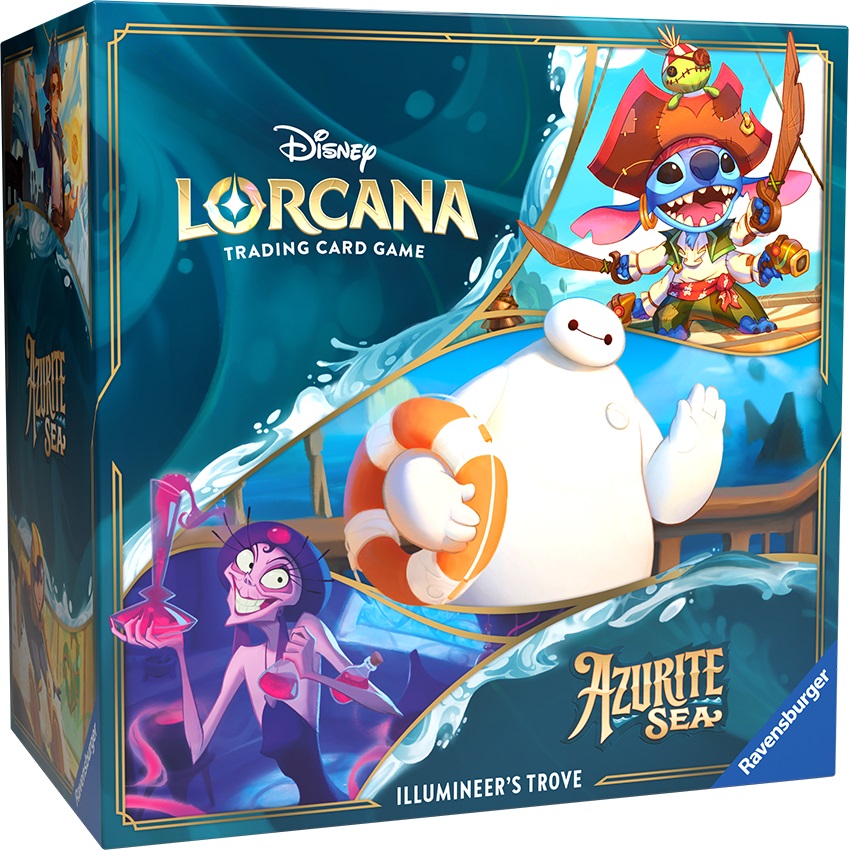 Boîte du jeu Disney Lorcana: Azurite Sea - Illumineer's Trove (VA)