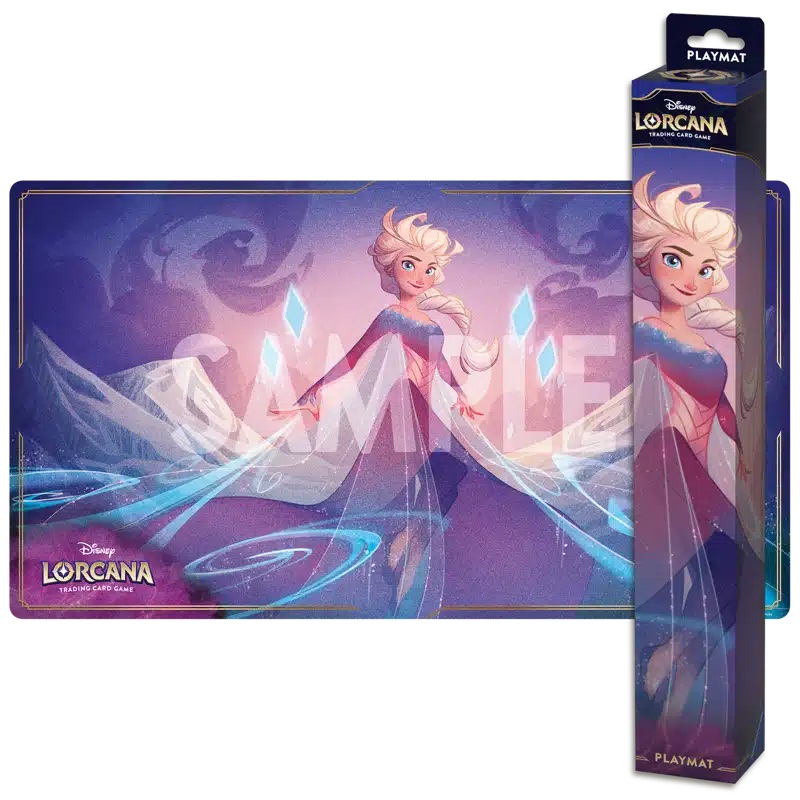 Boîte du jeu Disney Lorcana: La Mer Azurite - Tapis en Néoprène (Elsa)