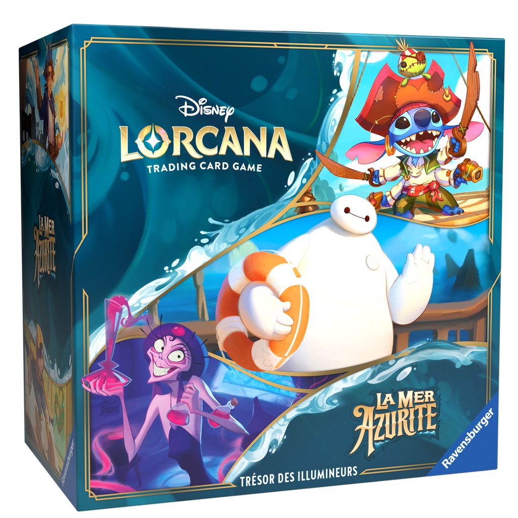 Boîte du jeu Disney Lorcana: La Mer Azurite - Le Trésor des Illumineurs