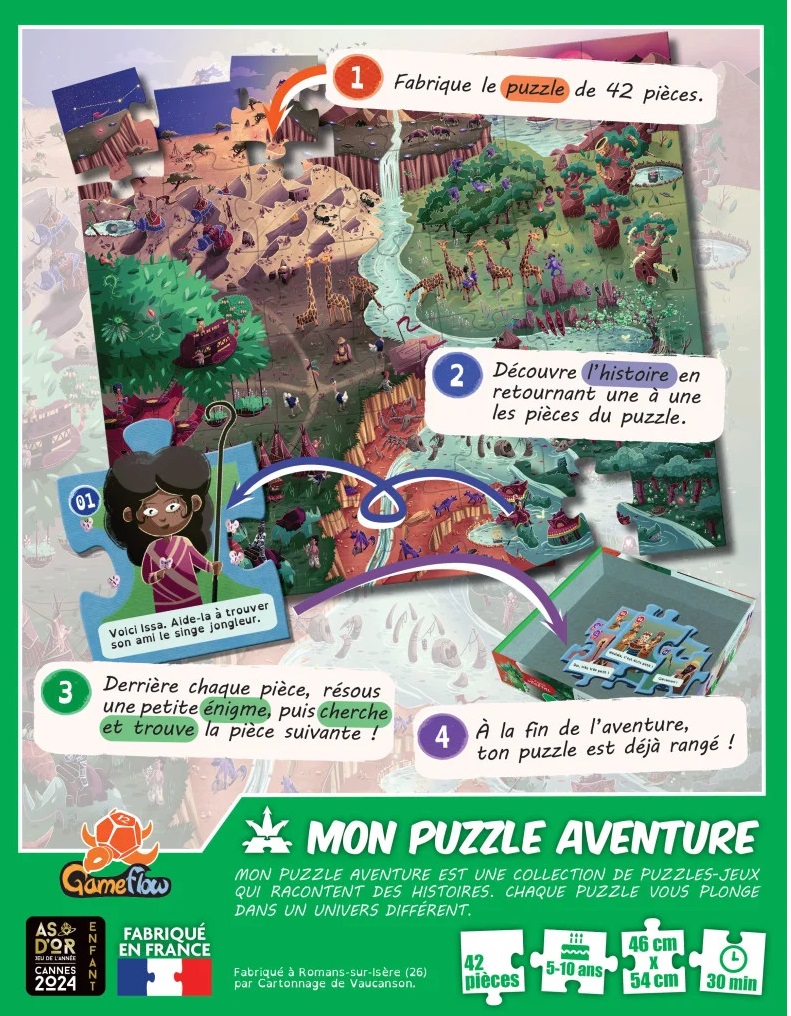 Présentation du jeu Mon Puzzle Aventure - Terre Ocre