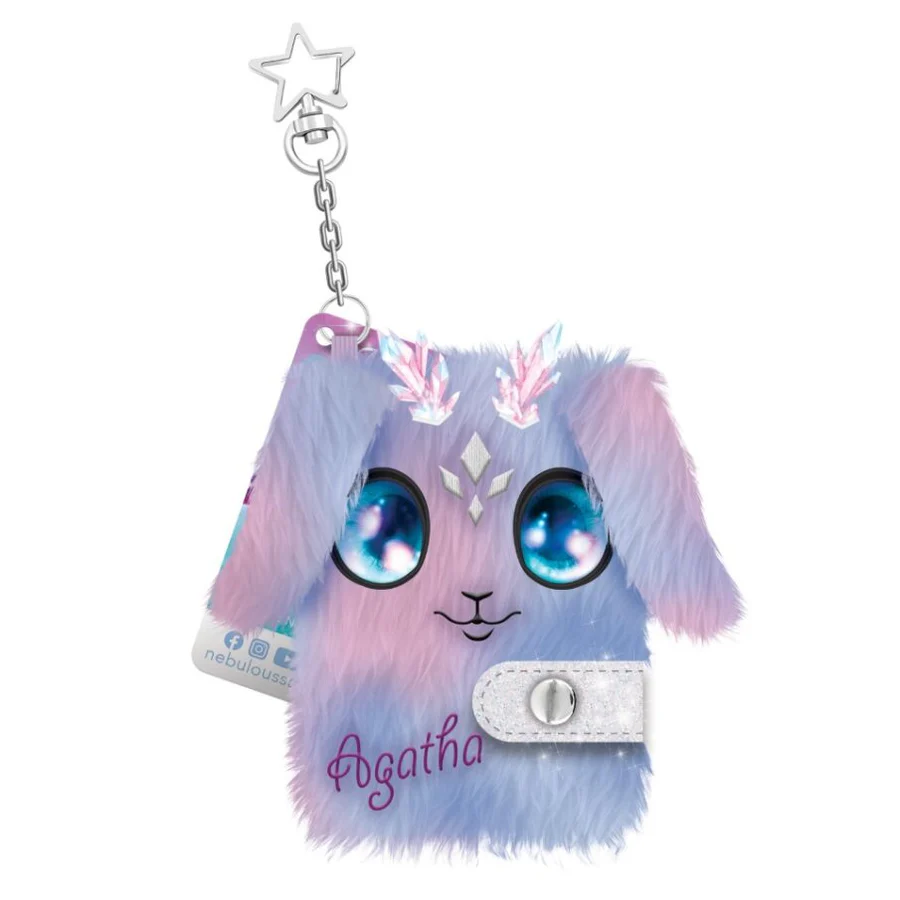 Boîte du bricolage Nebulous Stars - Mini Carnet Porte-Clés en Peluche (Agatha)