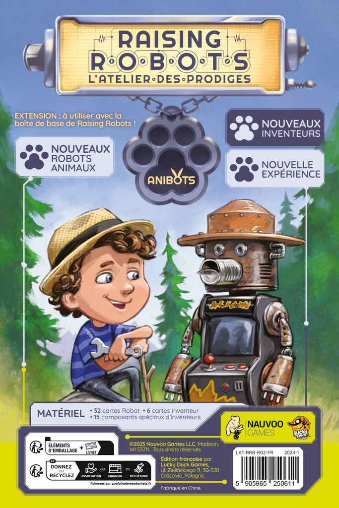 Boîte du jeu Raising Robots - L'Atelier des Prodiges - Anibots (ext) (VF)