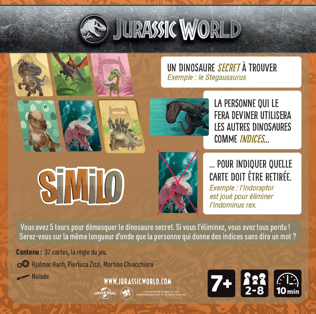 Présentation du jeu Similo - Jurassic World