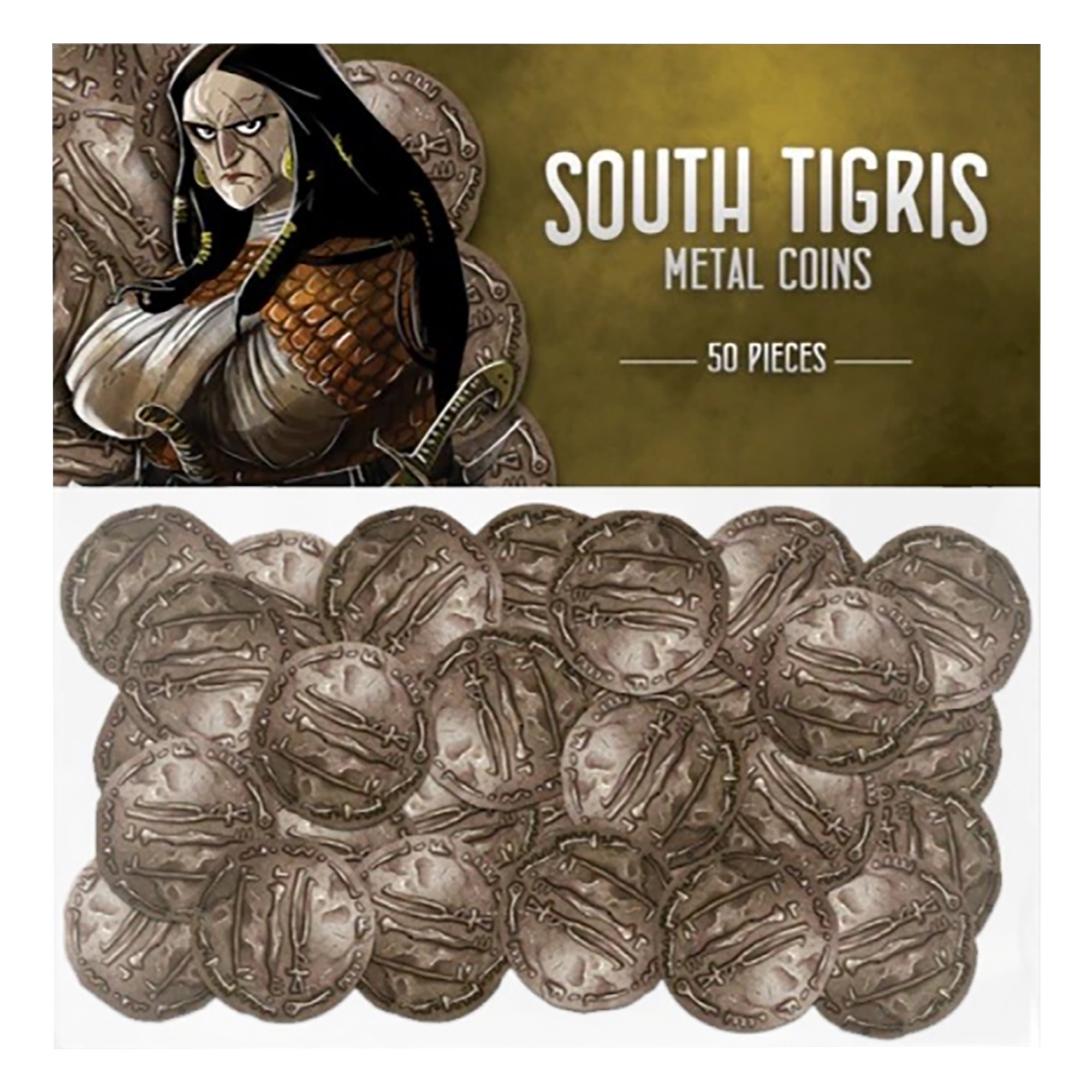 Boîte du jeu Voyageurs du Tigre du Sud - Pièces Métal