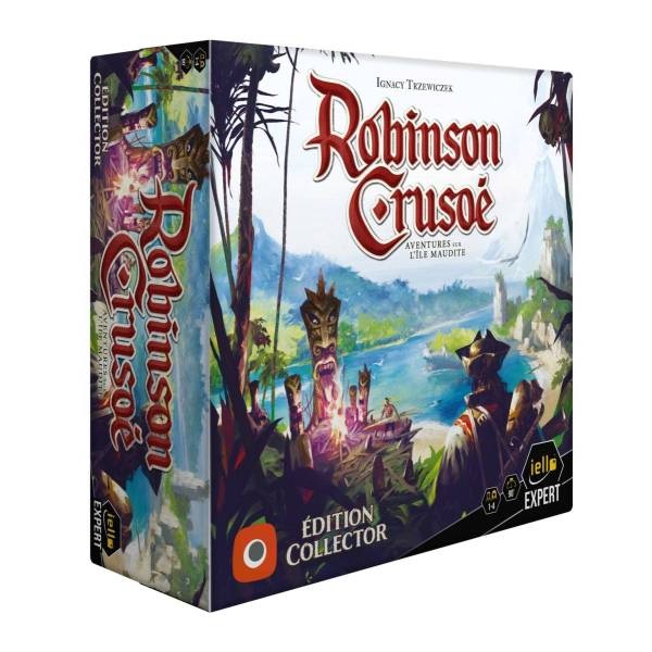 Boîte du jeu Robinson Crusoé - Aventure sur L'Île Maudit - Édition de Collector