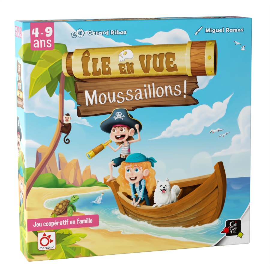 Boîte du jeu Île en Vue, Moussaillons!