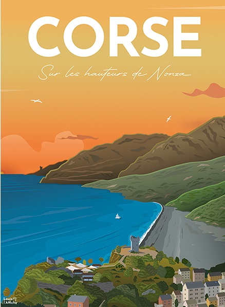 Boîte du casse-tête Affiche de la Corse (500 pièces) - Nathan