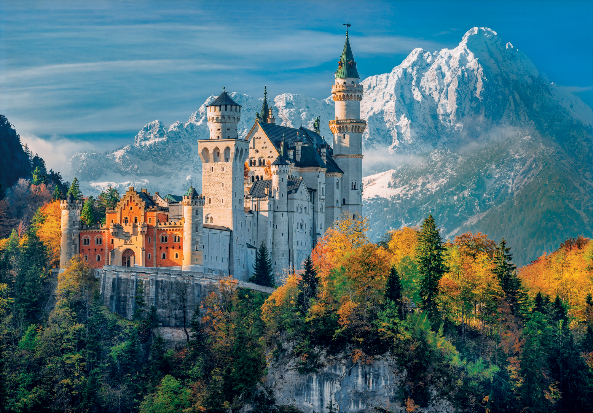 Boîte du casse-tête Le Château de Neuschwanstein (500 pièces) - Clementoni