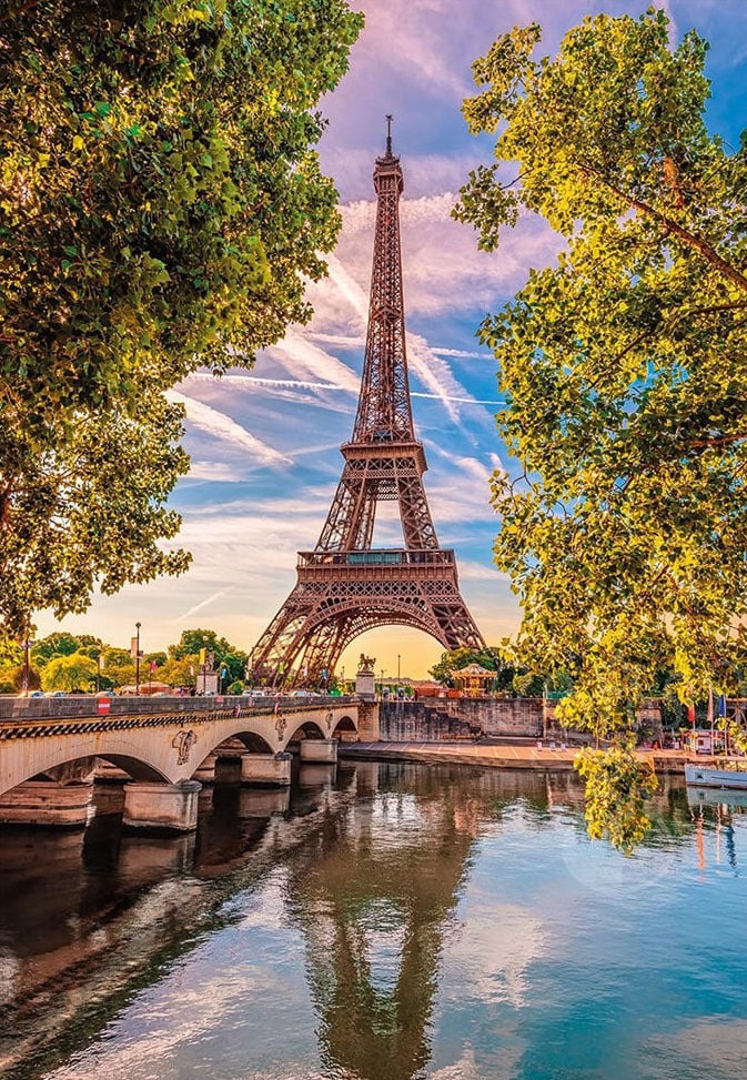 Boîte du casse-tête Le Long de la Seine (500 pièces) - Clementoni