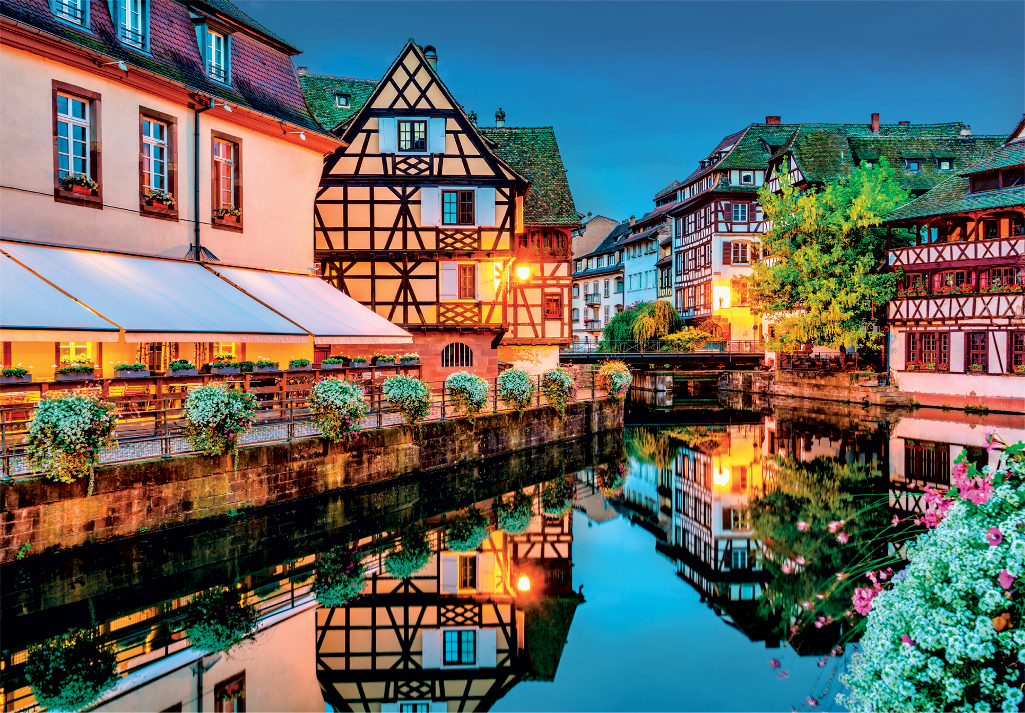 Boîte du casse-tête Vieille Ville de Strasbourg (500 pièces) - Clementoni